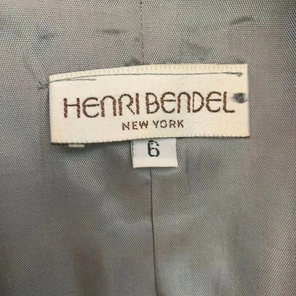 Henri Bendel Vintage Velvet Collar Zip Shift Dress - Picture 10 of 10